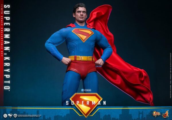 Pré-venda Hot Toys Superman (2025) MMS812 Superman & Krypto 1/6th Scale Collectible Figure Set - Imagem 11