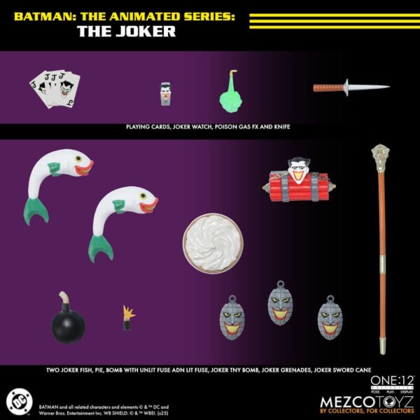 Pré-venda Mezco Batman: The Animated Series One:12 Collective The Joker Action Figure - Imagem 2
