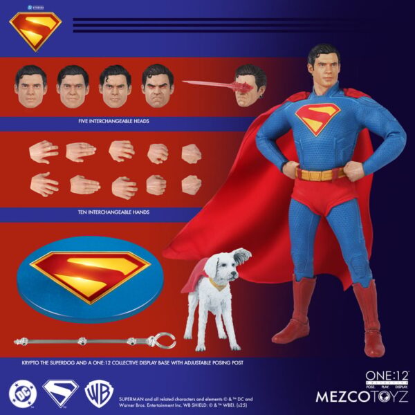 Pré-venda Mezco Superman (2025) One:12 Collective Superman Action Figure