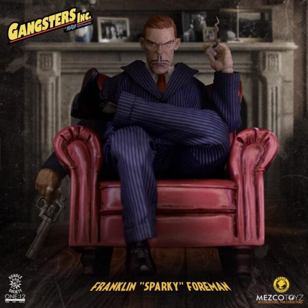 Pré-venda Mezco one:12 Gangsters Inc. - Franklin "Sparky" Foreman - Imagem 5