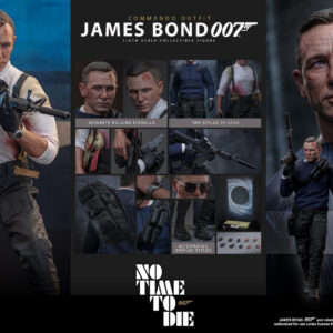 Pré-venda Hot Toys MMS804 No Time To Die 1/6 James Bond (Commando Outfit) Figure