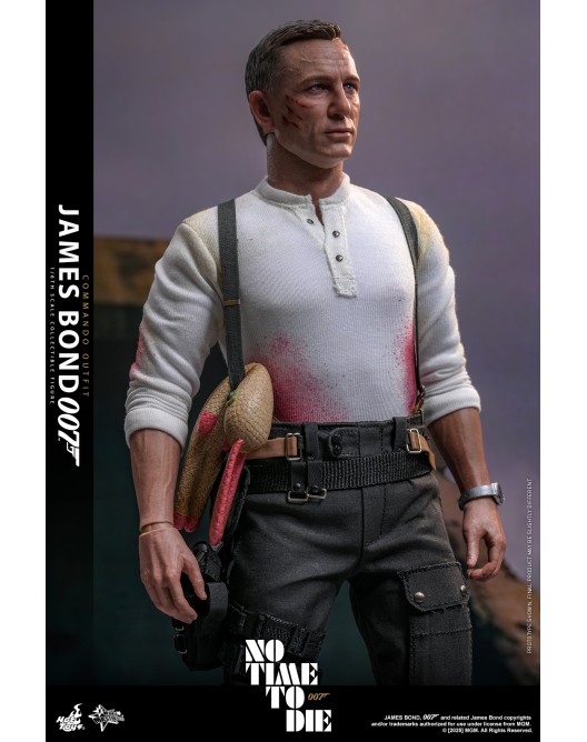 Pré-venda Hot Toys MMS804 No Time To Die 1/6 James Bond (Commando Outfit) Figure - Imagem 6