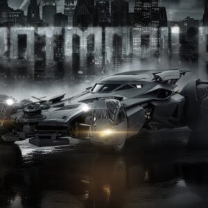 Pré-venda Xiwanshe & Yuanye Culture Justice League Batmobile 1/12 Scale Model Kit