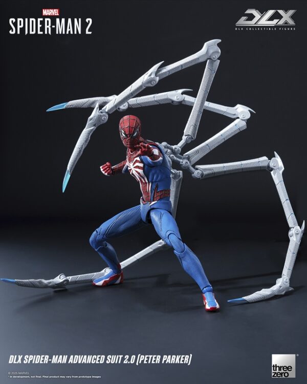 Pré-venda Threezero DLX Figure Spider-Man 2 DLX Spider-Man Advanced Suit 2.0 (Peter Parker) - Imagem 2