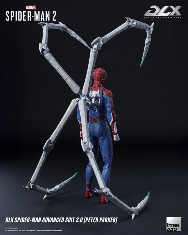 Pré-venda Threezero DLX Figure Spider-Man 2 DLX Spider-Man Advanced Suit 2.0 (Peter Parker) - Imagem 3