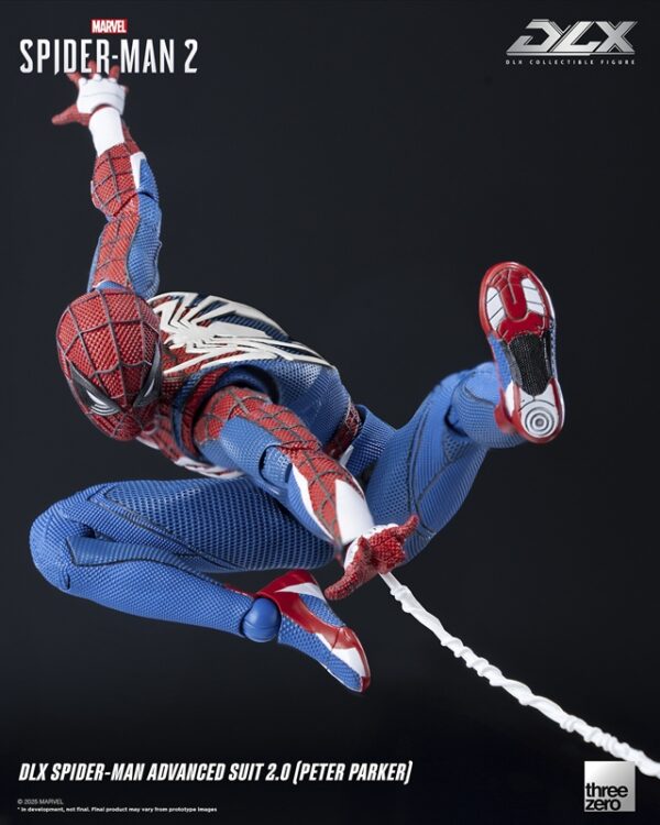 Pré-venda Threezero DLX Figure Spider-Man 2 DLX Spider-Man Advanced Suit 2.0 (Peter Parker) - Imagem 4