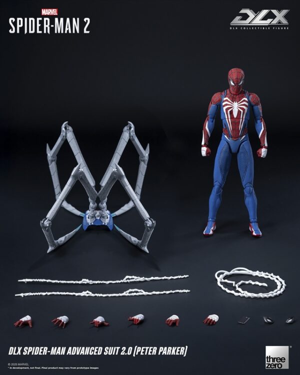 Pré-venda Threezero DLX Figure Spider-Man 2 DLX Spider-Man Advanced Suit 2.0 (Peter Parker) - Imagem 5