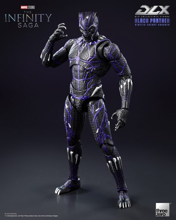 Pré-venda Threezero DLX Figure Marvel DLX Black Panther (Kinetic Energy Charged) - Imagem 3