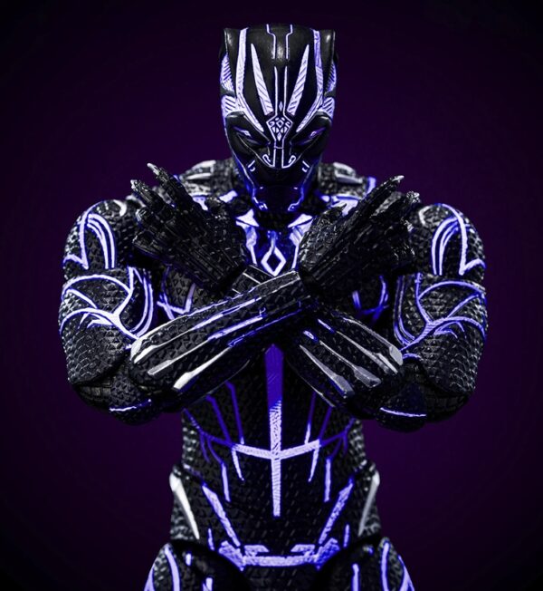 Pré-venda Threezero DLX Figure Marvel DLX Black Panther (Kinetic Energy Charged) - Imagem 6