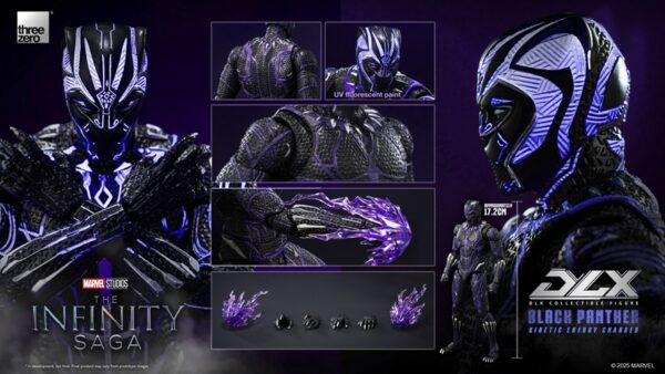 Pré-venda Threezero DLX Figure Marvel DLX Black Panther (Kinetic Energy Charged)