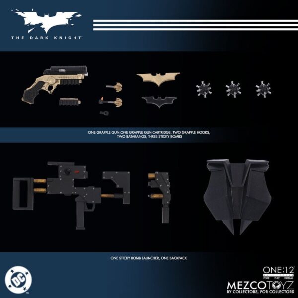 Pré-venda Mezco The Dark Knight One:12 Collective Batman Action Figure - Imagem 2