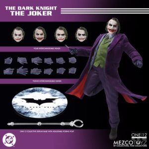 Pré-venda Mezco The Dark Knight One:12 Collective The Joker Action Figure