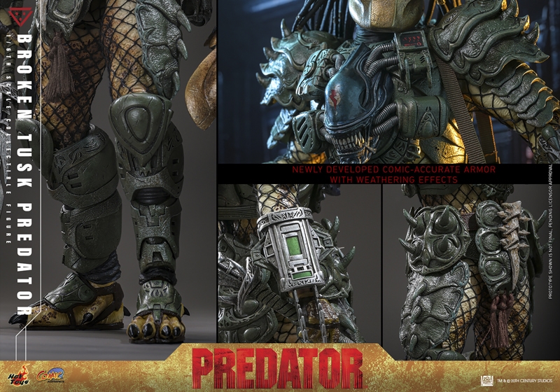 Pré-venda Hot Toys Alien vs Predator Broken Tusk Predator 1/6 Scale Figure - Imagem 10