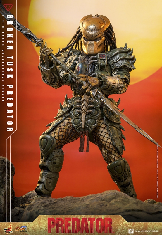 Pré-venda Hot Toys Alien vs Predator Broken Tusk Predator 1/6 Scale Figure - Imagem 2
