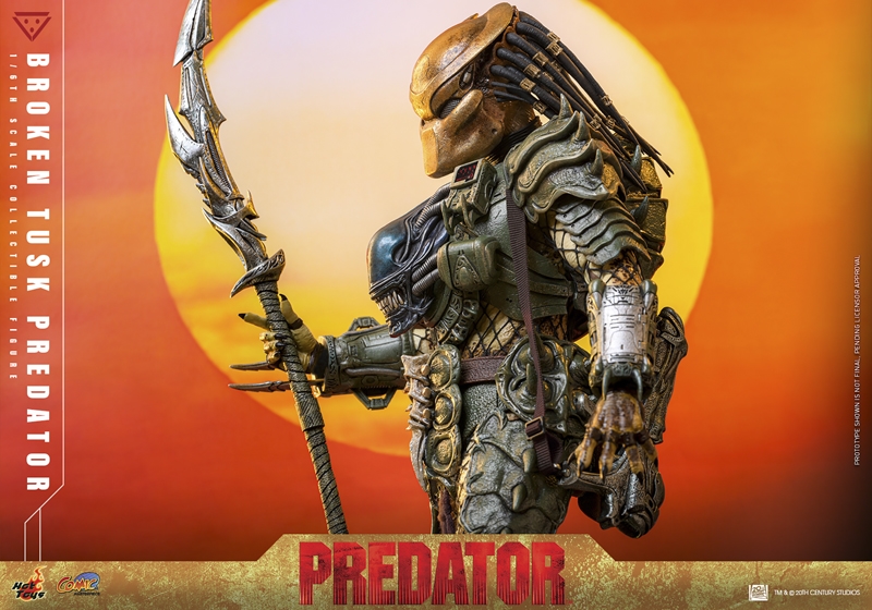 Pré-venda Hot Toys Alien vs Predator Broken Tusk Predator 1/6 Scale Figure - Imagem 3