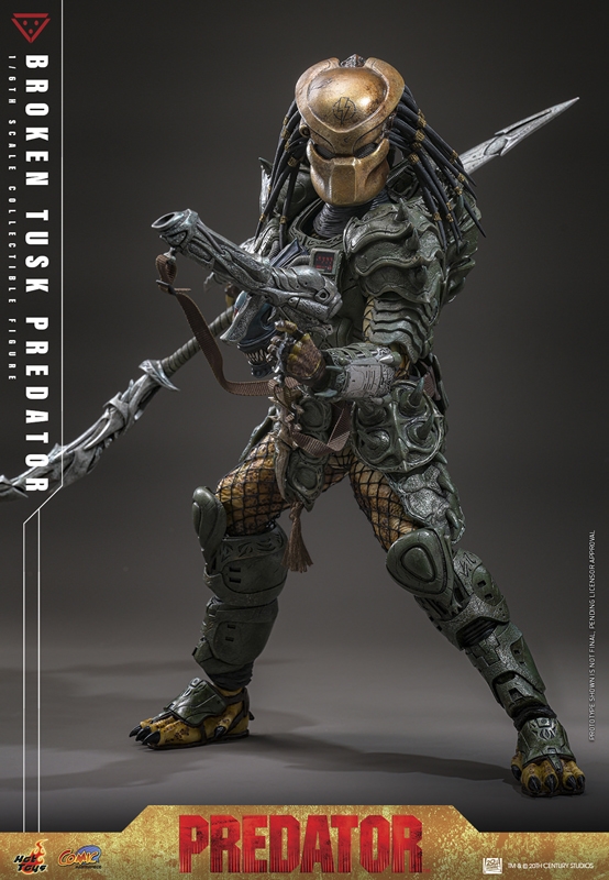 Pré-venda Hot Toys Alien vs Predator Broken Tusk Predator 1/6 Scale Figure - Imagem 5