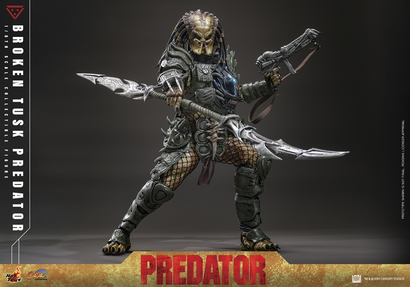 Pré-venda Hot Toys Alien vs Predator Broken Tusk Predator 1/6 Scale Figure - Imagem 6