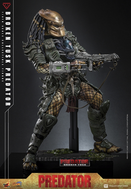 Pré-venda Hot Toys Alien vs Predator Broken Tusk Predator 1/6 Scale Figure - Imagem 7