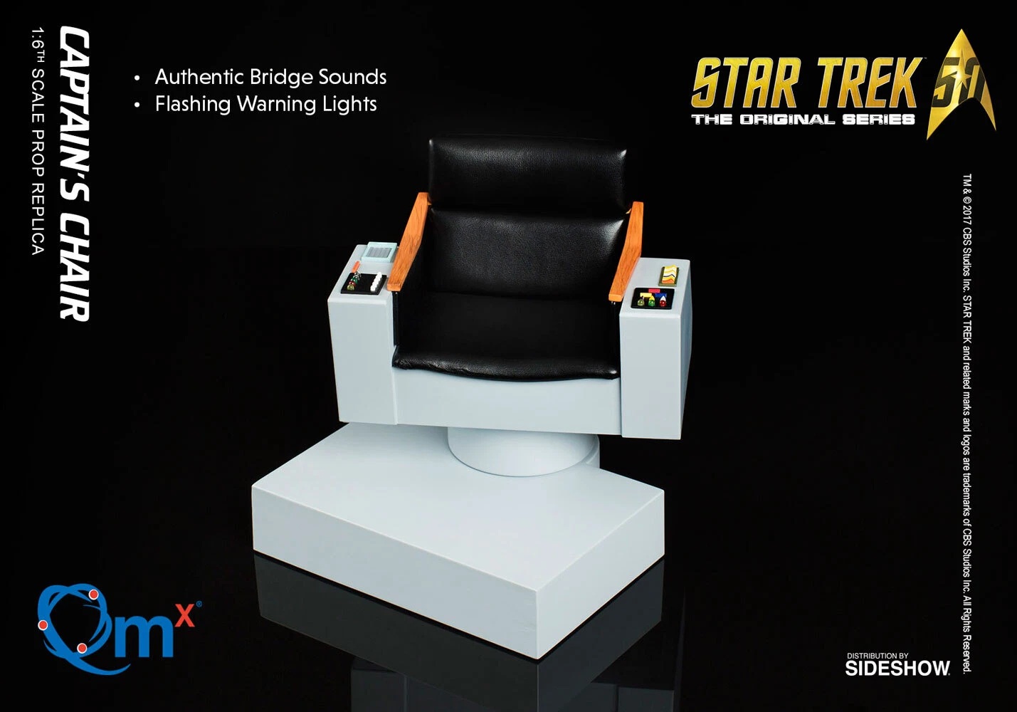 Quantum Mechanix Star Trek: The Original Series Captain's Chair 1/6 (Sob Encomenda) - Imagem 3
