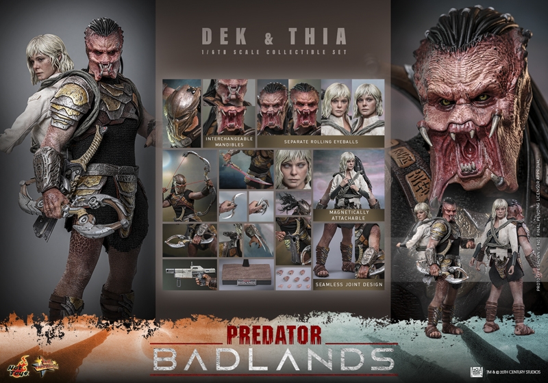 Pré-venda Hot Toys MMS850 1/6 Scale Figure Predator Badlands Dek and Thia