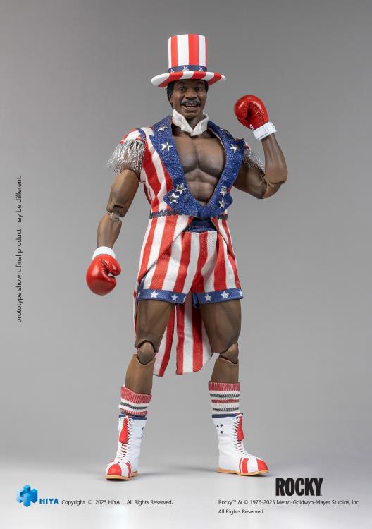 Pré-venda Hiya Toys Rocky I Apollo Creed Exquisite Super Series 1:12 Scale Action Figure - Previews Exclusive