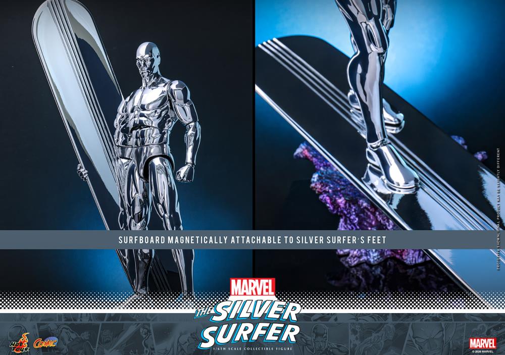 Pré-venda Hot Toys Marvel Comics CMS033 Silver Surfer 1/6th Scale Collectible Figure - Imagem 13