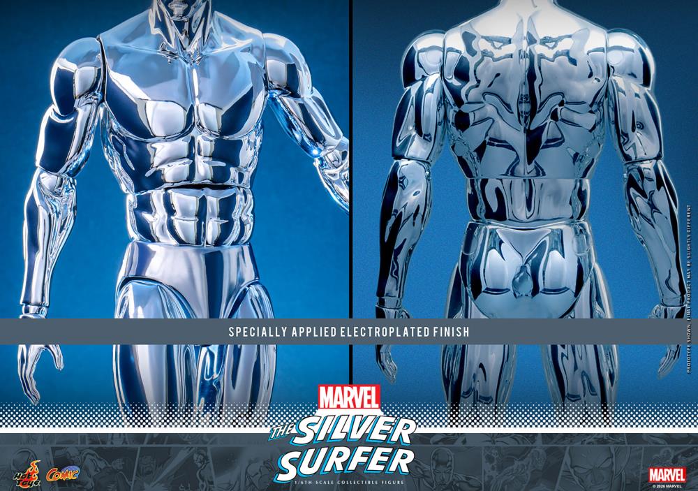 Pré-venda Hot Toys Marvel Comics CMS033 Silver Surfer 1/6th Scale Collectible Figure - Imagem 14