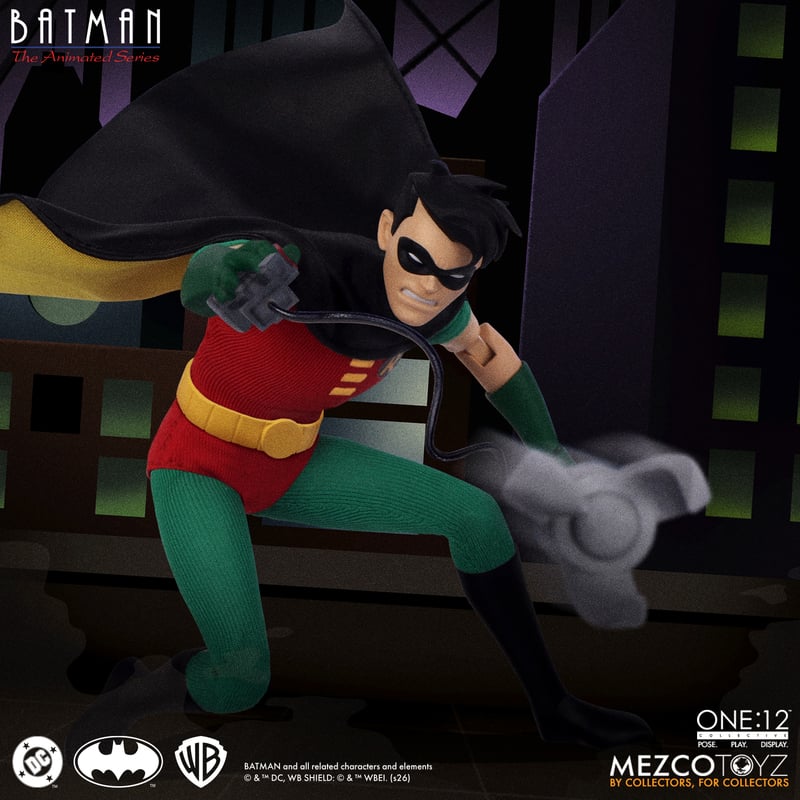 Pré-venda Mezco Batman: The Animated Series One:12 Collective Robin Action Figure - Imagem 4