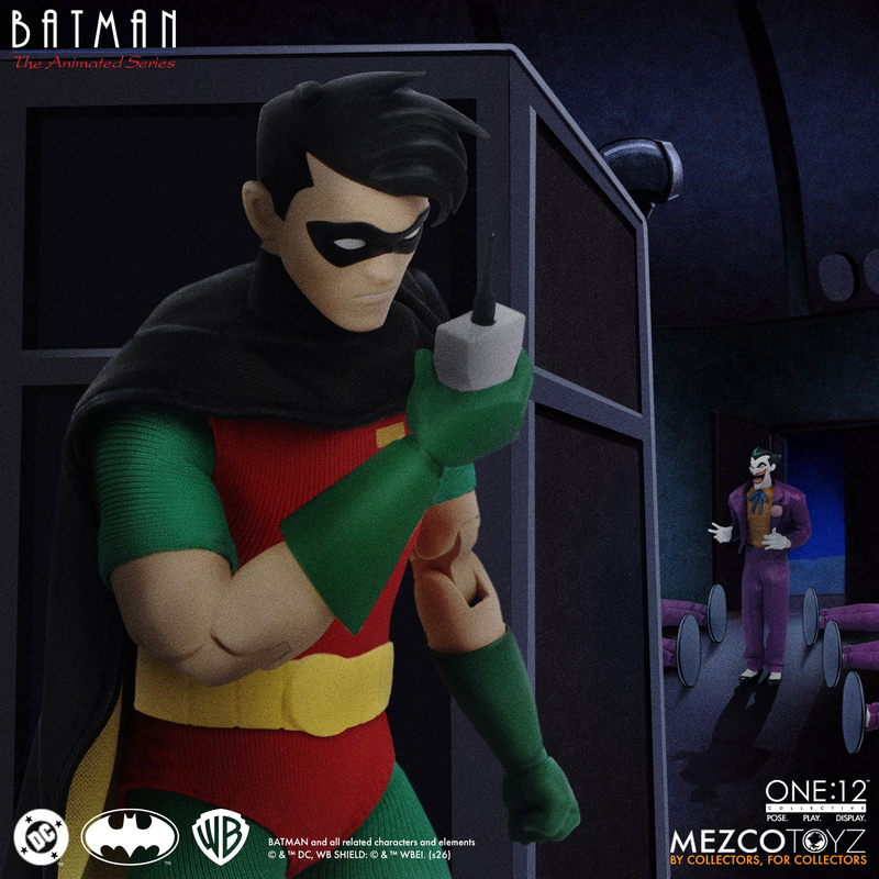 Pré-venda Mezco Batman: The Animated Series One:12 Collective Robin Action Figure - Imagem 5
