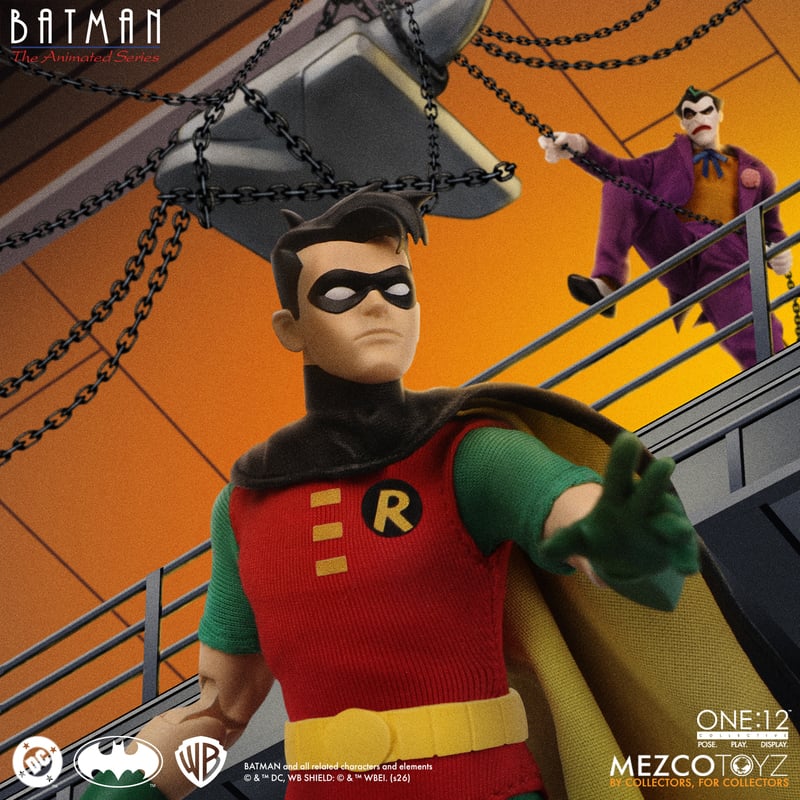Pré-venda Mezco Batman: The Animated Series One:12 Collective Robin Action Figure - Imagem 8