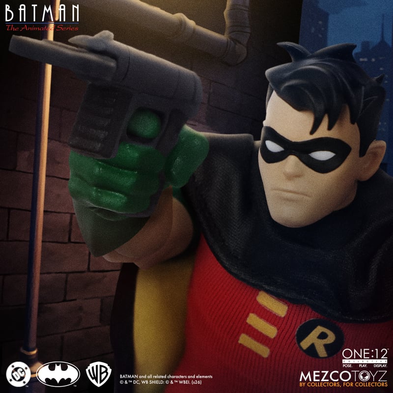 Pré-venda Mezco Batman: The Animated Series One:12 Collective Robin Action Figure - Imagem 11