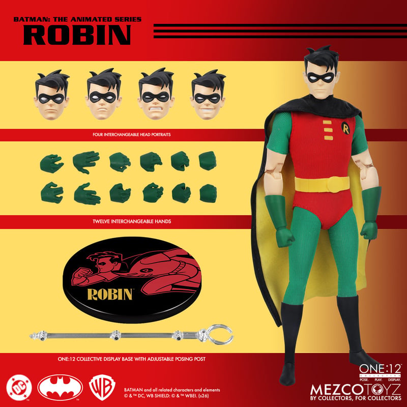Pré-venda Mezco Batman: The Animated Series One:12 Collective Robin Action Figure