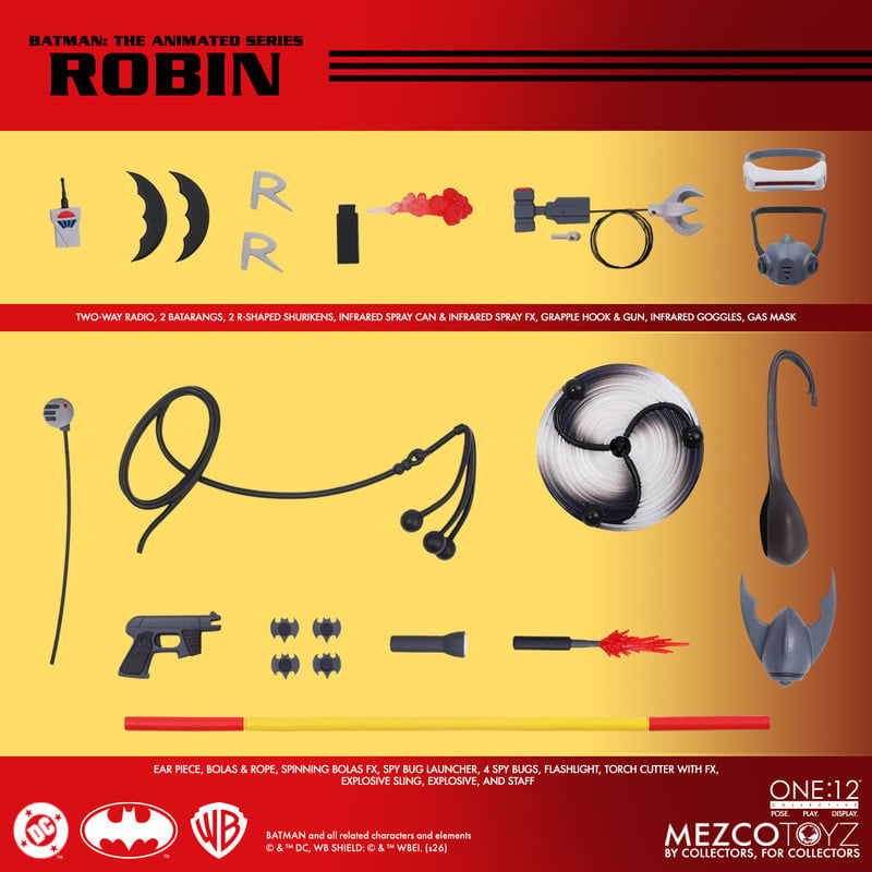 Pré-venda Mezco Batman: The Animated Series One:12 Collective Robin Action Figure - Imagem 2